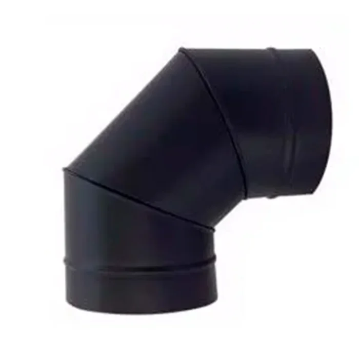 Curva 90º Tubo Galvanizado Preto 230mm / 9" - Imagem 1