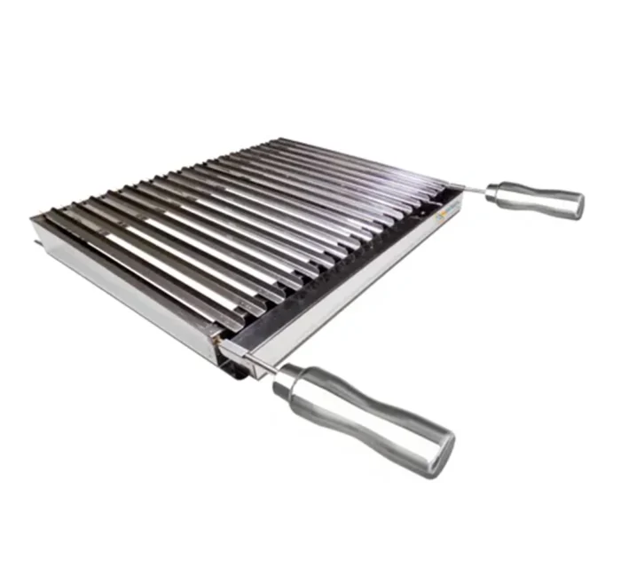 Grelha Argentina Parrilha Para Suporte Fundo 60 X 40 Cm Aço Inox 430 M - Imagem 1